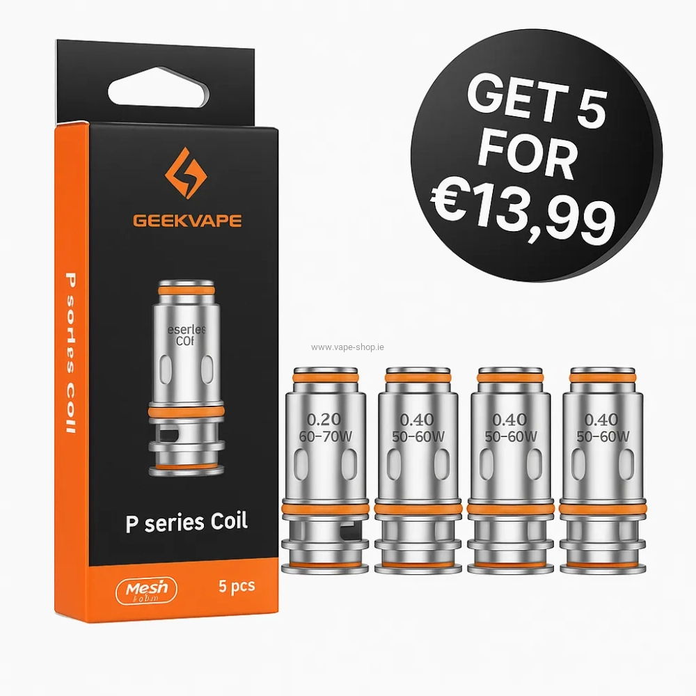  GeekVape P Series Coils x5 for €13.99 | Vape Shop Ireland