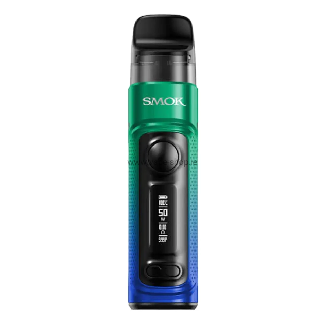 SMOK vape device front view – green and blue gradient – product image Ireland