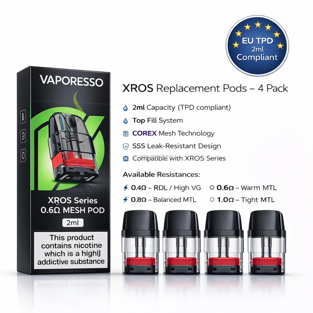 Vaporesso XROS Replacement Pod 4 Pack