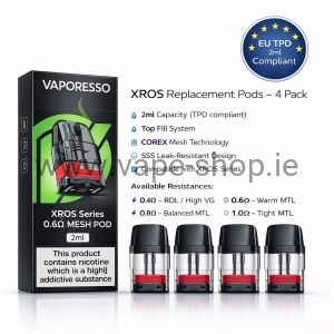 Vaporesso XROS Replacement Pod 4 Pack