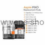 Aspire PIXO Replacement Pods 2 Pack