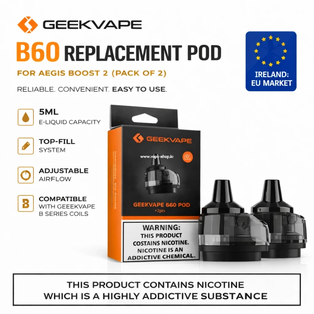 GeekVape B60 (Aegis Boost 2) Replacement Pod x2