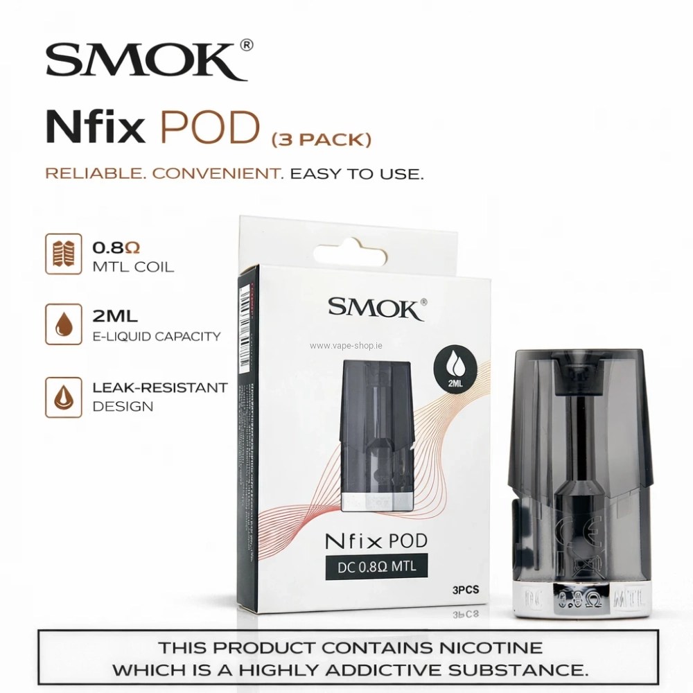 SMOK Nfix Replacement Pods – (3 Pack)
