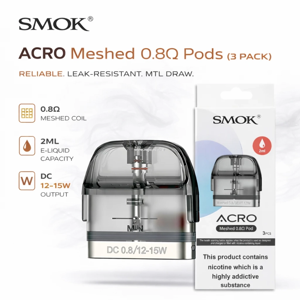 SMOK Acro Replacement Pods – 3 Pack