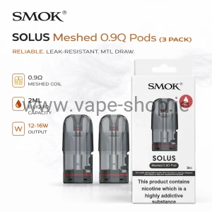 SMOK Solus Replacement Pods 0.9Ω (3 Pack)