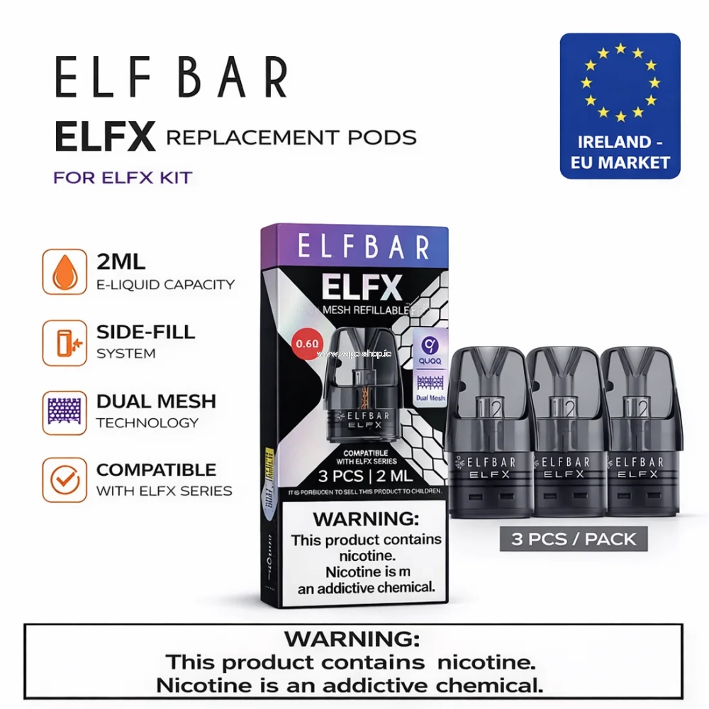 Elf Bar ELFX Replacement Pods (Pack of 3)