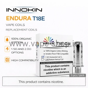 Innokin Endura T18E Vape Coils (Pack of 5)