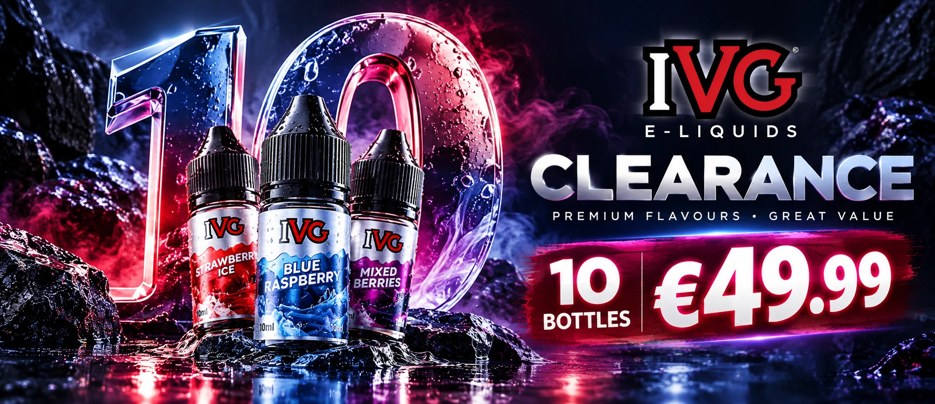 IVG Salt & 50/50 E-Liquid Deal | 10 for €46.99